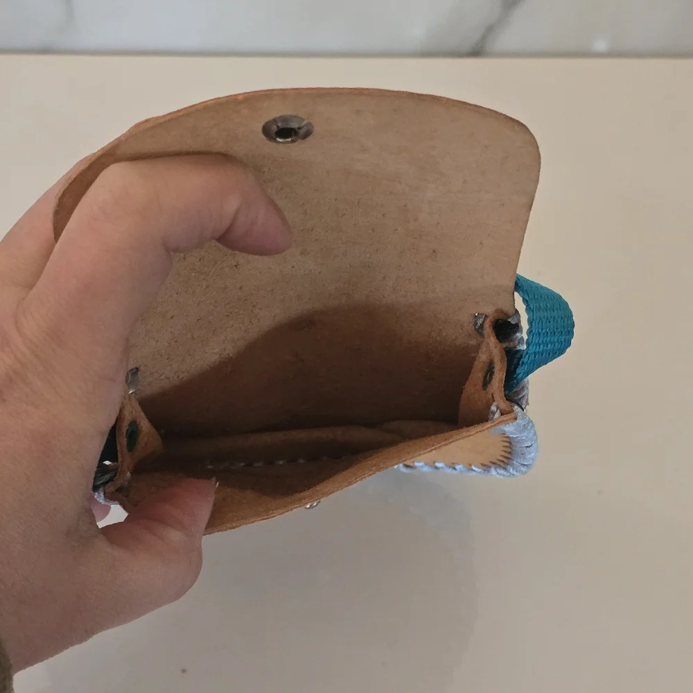 Handmade Raw Leather girls purse